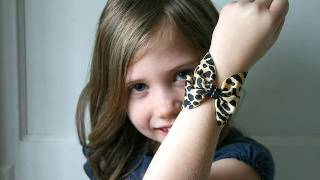 ribbon BOW bracelet tutorial How to make a bow cuff bracelet [upl. by Atsirhcal]