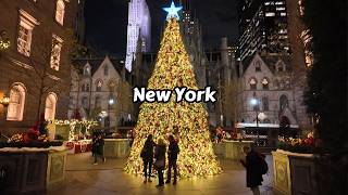 New York Street Tour  Christmas Walk 2024 5th Avenue [upl. by Yasmeen829]