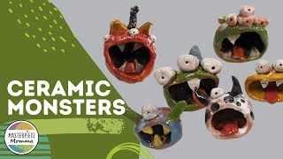 Ceramic Monsters Art Lesson [upl. by Fuld]