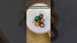 Christmas Baubles Rolling In The Bowlsatisfying oddlysatisfying asmr asmrvideo admrsounds [upl. by Idoc]