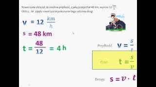 Droga prędkość czas  zadanie tekstowe  czas [upl. by Neirad969]