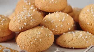 Amaretti Cookies Recipe Demonstration  Joyofbakingcom [upl. by Meuser]