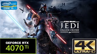 Star Wars Jedi  Fallen Order  4K  4070Ti  Force is stuttering all over the place [upl. by Franchot]