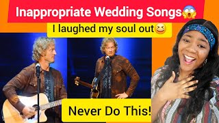 Tim Hawkins  Inappropriate Wedding Songs I laughed so Loud😆🤣 EPIC REACTION [upl. by Kinsman]