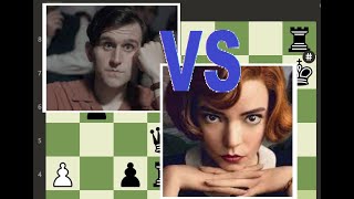 Beth Harmon vs Harry Beltik Netflixs Queens Gambit [upl. by Eilyr]