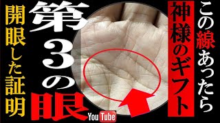 【手相】超希少⚠️２００％開眼している人だけに現れる！ 第３の目を持つ手相トップ３ [upl. by Verlee657]