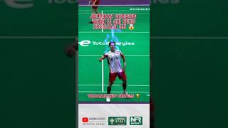 JOJO BIKIN LI SHI FENG FRUSTASI  youtubeshorts shorts shortsfeed bwf badmintonina thomascup [upl. by Etnoid914]