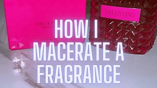 How I Macerate a Fragrance fragrance pinkpp [upl. by Winton116]