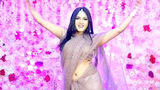 Indian wedding dance  sharara × tip tip barsa pani × Desi girl × hauli hauli  Manshi Patel [upl. by Mena]