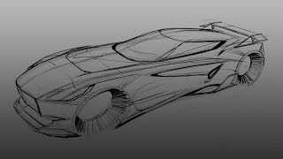 car design sketch [upl. by Malsi905]