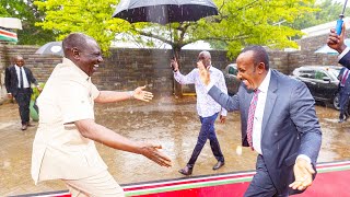 Africans React to Kenyas President amp Ethiopias PM Bromance in Pouring Rains [upl. by Hudnut176]