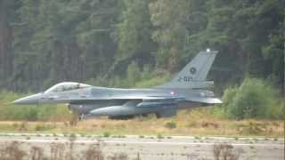 Kleine Brogel Airbase 17102012 F16 J021 KLu Departure [upl. by Suvart682]