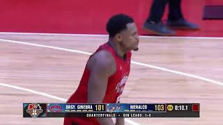 Justin Brownlee HITS GAME WINNER for Brgy Ginebra vs Meralco 🔥  PBA Season 49 Governors Cup [upl. by Denver307]