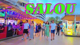 SALOU SPAIN  WALKING TOUR  SalouNightlife Saturday tour 4k hdr July 2024 [upl. by Bradwell638]