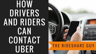 How Drivers and Riders Can Contact Uber [upl. by Annaed]