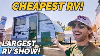 The CHEAPEST RV at America’s LARGEST RV show 2025 Forest River Aurora 13BHX [upl. by Tracee]