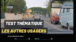 Test thématique  Les autres usagers de la route 125  5 QampR  Réussir le code de la route  S4 [upl. by Nnairrehs]