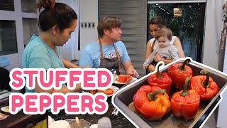 DELICIOUS STUFFED PEPPERS  PokLee Cooking [upl. by Eeruhs114]