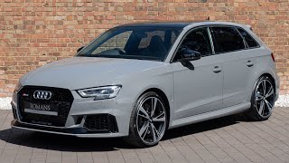 2019 Audi RS3 Sportback  Nardo Grey  Walkaround amp Interior  Romans International 4K [upl. by Asserrac95]