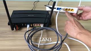 how to convert lan to wan  convert lan to wan port [upl. by Norvin]