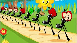 March with the Ants  The Ants Go Marching Song for Kids [upl. by Amerak]