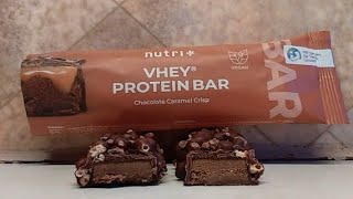 TasteTest Nutri vhey Proteinbar 🍫 SchokoLebkuchen amp Chocolate Caramel Crisp 🍫 [upl. by Dempstor855]