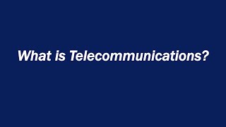 What is Telecommunications [upl. by Brice]