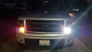 2013 F150 Diode Dynamics switchback turn signal comparison to stock [upl. by Stutsman]