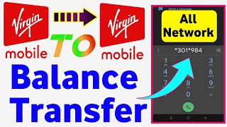 Virgin Mobile Balance Transfer  Virgin Sim Balance Transfer  Virgin Balance Transfer To Pakistan [upl. by Eseerahs314]