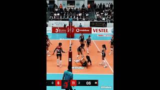 Ayçin Akyol😲 Heres The Real Monster Block volleyball [upl. by Waylen590]