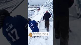 These Bills fans got free tickets for shoveling snow shorts nfl bills 49ers [upl. by Vaasta991]