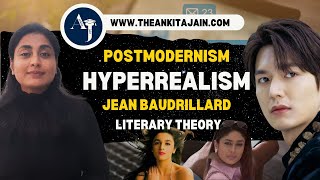 Jean Baudrillards Concept of Hyperreality Hyperrealism  Literary Theory Postmodernism [upl. by Arrekahs]