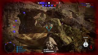 Star Wars Battlefront 2 defensive ATTE gameplay on Felucia [upl. by Papagena]