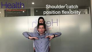 Swimmers shoulder catch flexibility test  Melbourne Sports Chiropractor [upl. by Randolph115]