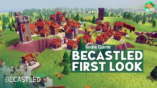 Becastled First Look  Medieval RTS Tower Defense City Builder Game 2021 [upl. by Lama]