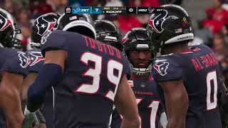 Madden NFL 25 CPU vs CPU Weekly Sim Gameplay Lions vs Texans Week 10 [upl. by Gittel]