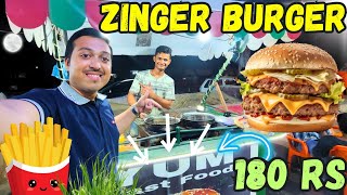 Zinger Burger for 180 RS Only 😯😍  Food Lover choice YUM Fast Food 😃 [upl. by Tartaglia792]