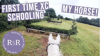 FIRST TIME CROSS COUNTRY TRAINING MY HORSE  GoPro Cross Country  UK Equestrian YouTuber [upl. by Ibrek74]