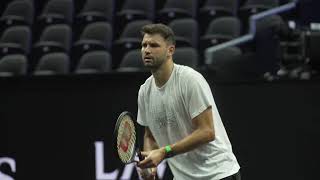 Grigor Dimitrov practice Laver Cup 2024 [upl. by Aylward]