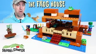 Minecraft LEGO The Frog House can Jump First Build Review of 2024 [upl. by Aivataj]