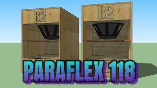 PARAFLEX 118 BOX SPEAKER [upl. by Susejedesoj85]