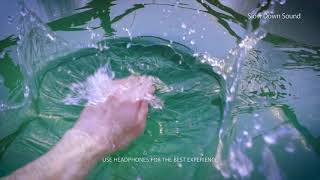 Water splash speed down sound Slowed down audio and slow motion video [upl. by Mauro]