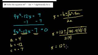 Algebra 1 Regents January 2015 29 [upl. by Ahseret]