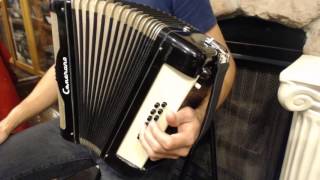 How to Play 12 Bass Piano Accordion  Lesson 2  Two Chord Song in C Major  Ode to Joy [upl. by Rooke]