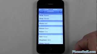 How To Set Individual Contact RingtonesText Tones On The iPhone [upl. by Ayahs]