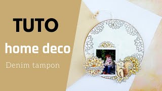 Tuto home deco  denim tampon [upl. by Ecydnak]