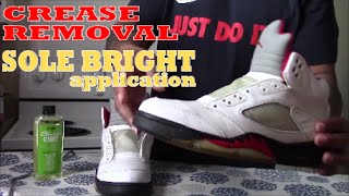 How To Restore Clear Sole and DeCrease Jordan 5 [upl. by Mina920]