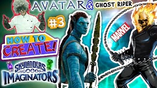 SKYLANDERS IMAGINATORS CREATION of AVATAR Movie Alien amp MARVEL Ghost Rider How to Create Recipe 3 [upl. by Nudd791]