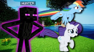 Angel My Little Pony Speedrunners vs Evil Enderman in Minecraft [upl. by Duax662]