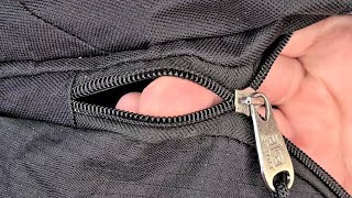 How to mend a zipper on a bag [upl. by Naloj]